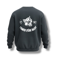 Frauen Sweatshirt Einer für Alle oversized schwarz