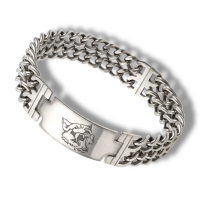 Armband Wolfskopf Edelstahl