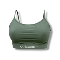 Frauen Croppet Top oliv