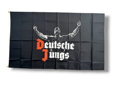 Fahnenbanner Deutsche Jungs schwarz NEU