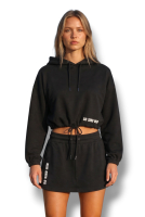 Frauen Kapuzenpullover So sind wir schwarz