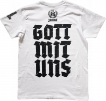 T-shirt Gott mit uns 25 Jahre KC weiß