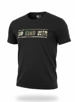 T-shirt So sind wir Tarnschrift schwarz
