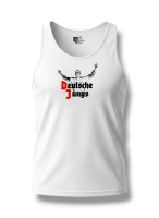 Muskelshirt Deutsche Jungs weiß Klassiker