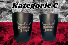 Becher Deutsche Jungs schwarz 0,5l