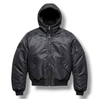 Bomberjacke KC Schwert mit Kapuze schwarz